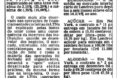 Nota no jornal Folha de S. Paulo, de 15 de novembro de 1979, sobre o primeiro dia de operação do Selic.