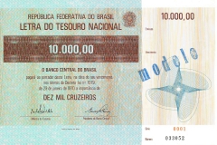 As LTN (Letra do Tesouro Nacional), títulos de rentabilidade prefixada, tinha seu valor de face expresso em cruzeiros, correspondente ao total que seria pago no resgate. Os títulos eram vendidos no mercado primário e negociados no mercado secundário com um desconto em relação a esse valor