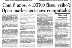 Matéria no jornal O Globo, de 7 de agosto de 1982, sobre a modernização dos computadores do Selic